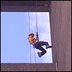 Abseiling down Trellick Tower